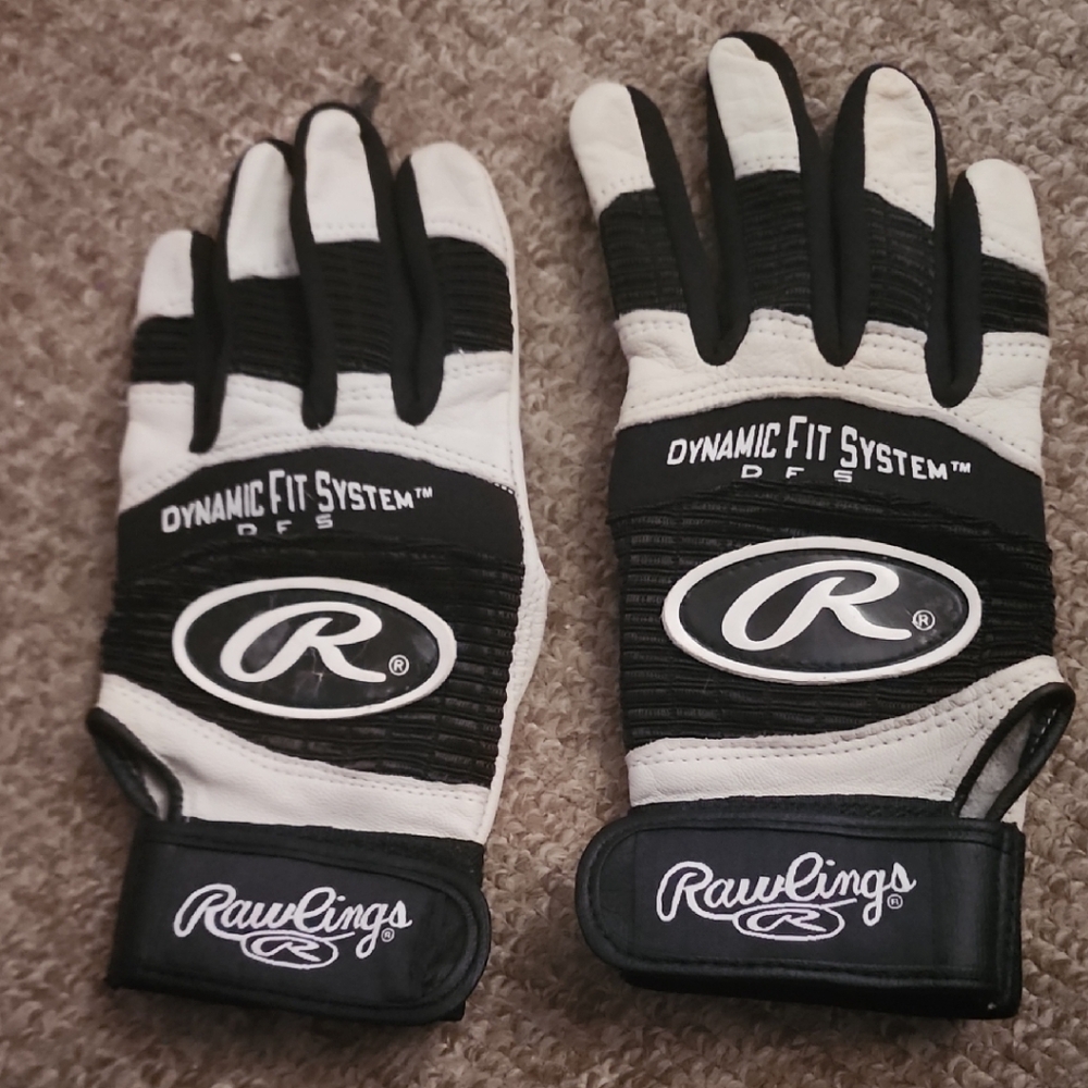 Rawlings Black and White DFS Gloves